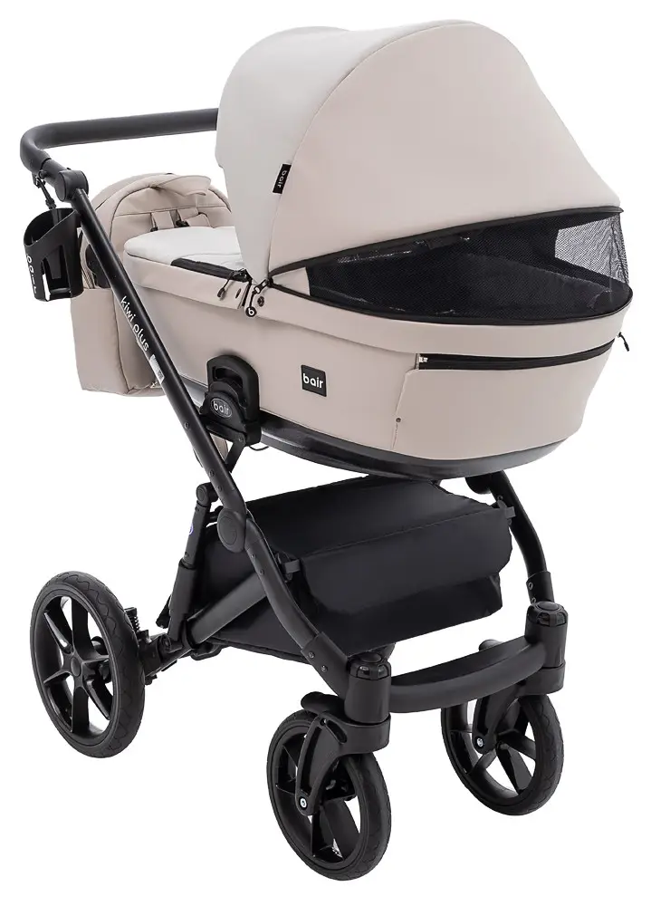 Коляска 2 в 1 Bair Kiwi Plus ECO BKP-32/33 бежевый/капучино